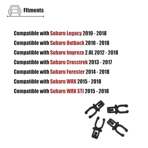 Clips de caja de monedas 66173AJ000 para salpicadero de Subaru Crosstrek y WRX 3