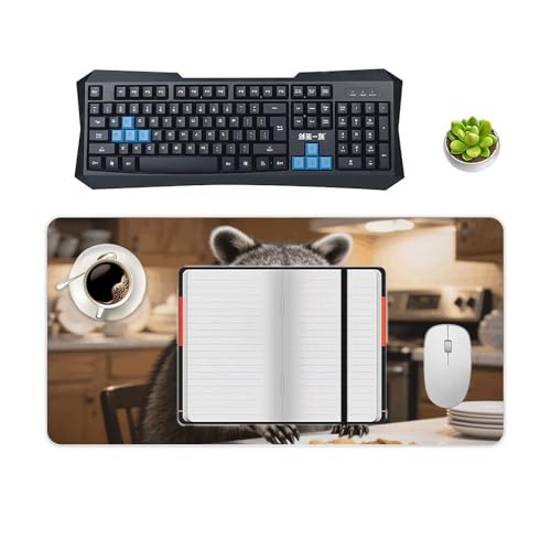 Desk Pad Protector 24x12 Inch Raccoon Reaches miniatura 4