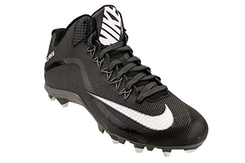 image for Nike Mens Alpha Pro 2 3/4TD Football Cleats 719927 010 ( Black/Metalli