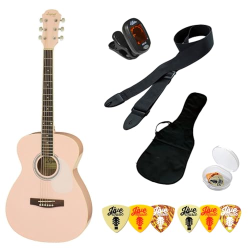Legend アコースティックギターFG-15KWPK ピンクのギター LEGEND FG-15 Kawaii Pink アコースティックギター初心者12点