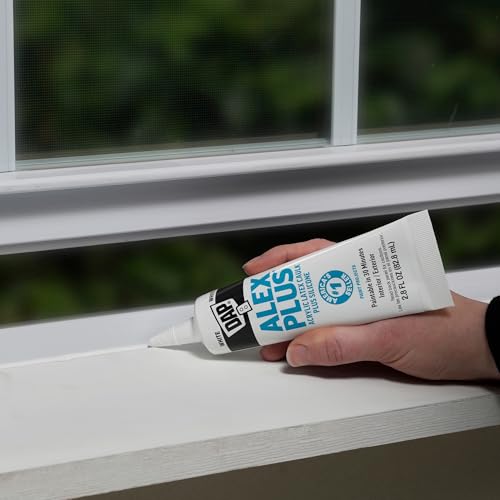 Image of 12 Pack DAP 18101 Alex Plus Acrylic Latex Caulk Plus Silicone - White 10.1-oz Cartridge (18152)