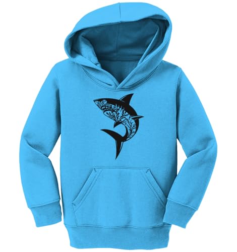 Haase Unlimited Sea Plants Shark Silhouette - Sharks Toddler/Youth Fleece Hoodie