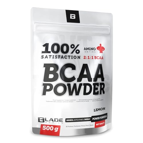 BLADE Series BCAA Pulver Zitrone – 500 g – 2:1:1 Aminosäuren – L-Leucin, L-Isoleucin, L-Valin – Muskelaufbau & Regeneration
