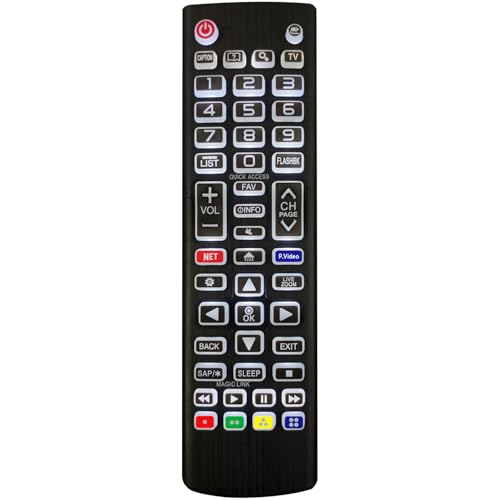 Replacement Backlit Remote Control for LG Smart TV for LG LCD LED HD UHD OLED QNED NanoCell 4K 8K Series TVs (All Buttons Lighting Up)
