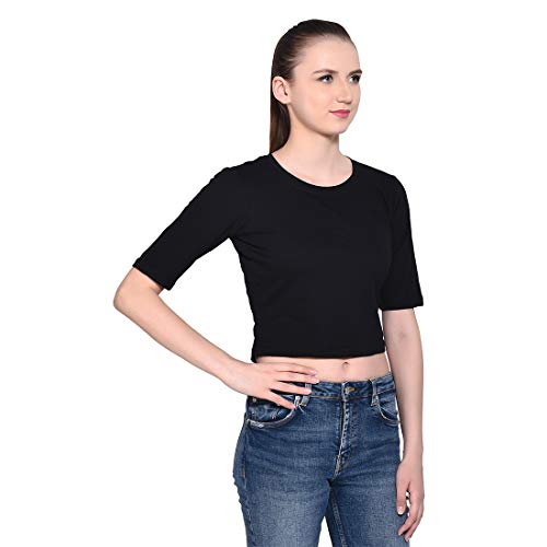 Image of Geum Women's Cotton Round Neck Half Sleeve Top
