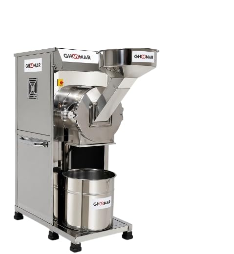 Ghoomer Full Pack Body SS Automatic 2HP Pulverizer | Heavy Duty Grinding Machine for Flour | Masala Grinder for Home & Commercial Use | Long Life Motor | Online Maintenance Available-image-32