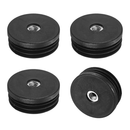 M METERXITY 4-Pack Inserts with M8 Thread, 2" (50mm) OD Plastic Tube Insert