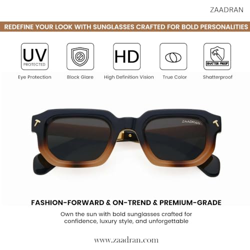 Image of Bagan UV Protected Driving Pilot Gradient Square Plastic Body Sunglasses for Men and Women