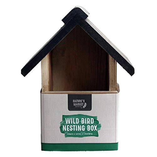 Caja nido de madera para pájaros de Kingfisher, para pájaros de jardín y salvajes.