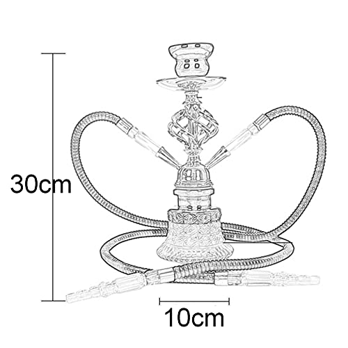 DBGA Shisha Set, 1/2 Schläuchen 100cm, Premium-Shisha-Set mit Kamin, Silikonschlauch-Set, für Besseres Shisha Rauchen – Bild 4