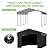 12x20FT Heavy Duty Metal Carport,Outdoor Garage with Removable Sidewalls & Doors, Heavy Duty Steel Frame and Galvanized Roof for Cars and Boats, Gray