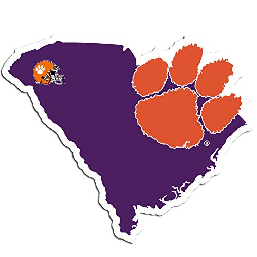 NCAA Siskiyou Sports Fan Shop Clemson Tigers Home State Decal One Size Team Color