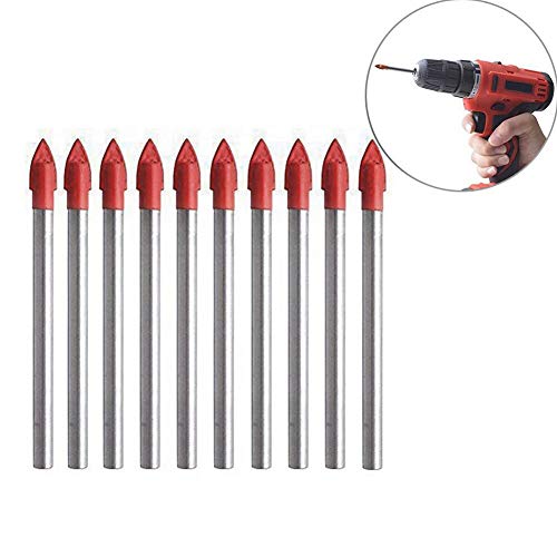Brocas para taladro set 10 pcs 6mm para vidrio y cerámica miniatura 2
