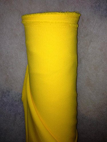 Tissus BURLINGTON infroissable JAUNE nappe habillement au 0.50 metre largeur 150 cm