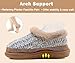 KuaiLu Zapatillas Casa Mujer Memoria cómoda zapatillas de punto de espuma de algodón térmica forrada piel peluche para mujeres calzado doméstico de invierno ortopedia Fascitis plantar Khaki 39-40 Imagen de KuaiLu Zapatillas Casa Mujer Memoria cómoda zapatillas de punto de espuma de algodón térmica forrada piel peluche para mujeres calzado doméstico de invierno ortopedia Fascitis plantar Khaki 39-40