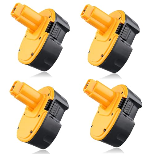 Image of DC9096 6.0Ah 18V Replacement for Dewalt Batteries Ni-MH Compatible with Dewalt 18V Battery DC9098 DC9099 DW9095 DW9096 DW9098 Cordless Power Tools (4PACK)