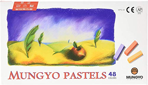 Mungyo Soft Pastel 48 Color Set Square Chalk (US Korean Version)