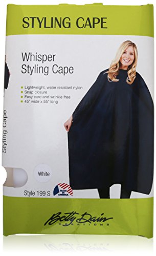 Betty Dain Whisper Styling Cape, White