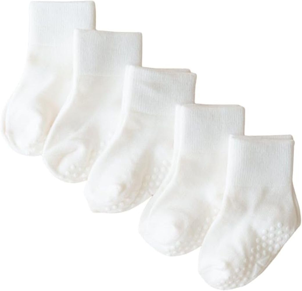 KYTE BABY Quarter Socks Combo 5-Pack w/Grips