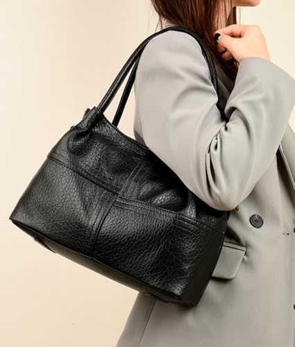 Vegan Leather Crossbody Handbag for Women Stylish Small Tote Bag PU Work Shoulder Top Handle Purse Fall Winter3