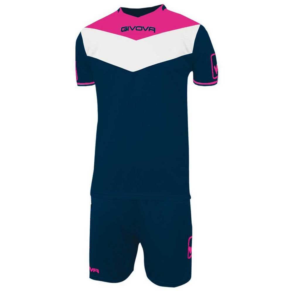 Givova, kit spielfeld fluo, blau/fuxia fluo, 2XS