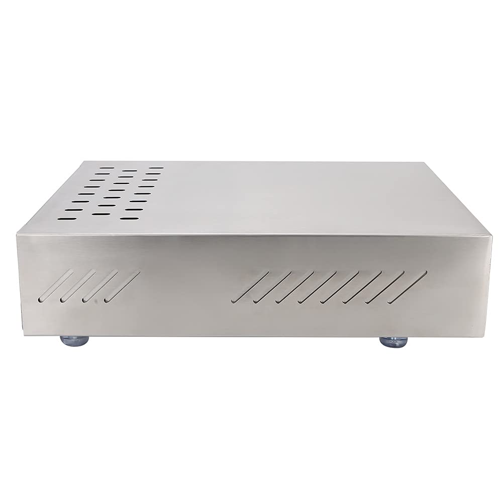Kommerzieller Schubladentyp, Behälter für Kaffeepulver, Eimer mit Gummistange, Rutschfeste Matte für Café, Büro, Küche, 2,5 L Fassungsvermögen (SILVER)