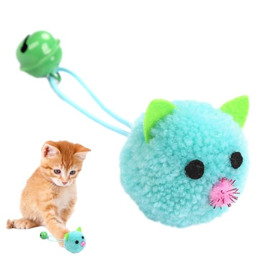 Setauoo Jouet pour chat souris | Jouet de jeu avec clochettes | Jouet en peluche résistant aux morsures pour l'exercice des chats d'intérieur