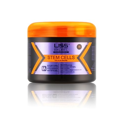 Liss Expert Alisado Células Madre Silver – Con Pigmentos Correctores Anti-Amarillo, Alisado, Nutrición Profunda y Brillo para Cabellos Rubios