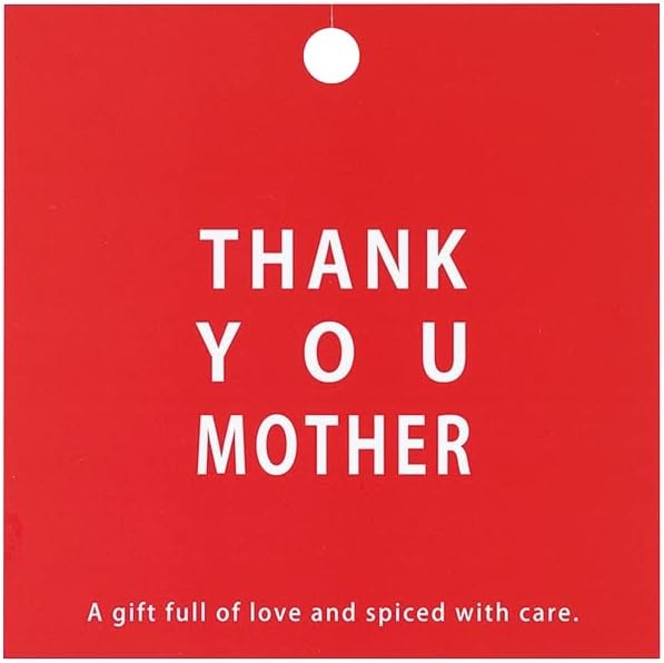 Heads MA-T12 Tags, Made in Japan, 4.7 x 4.7 inches (12 x 12 cm), M, Red, 30 Pieces, Mother's Day, Mother's Day, Gift Tags, Point Tags, Deer