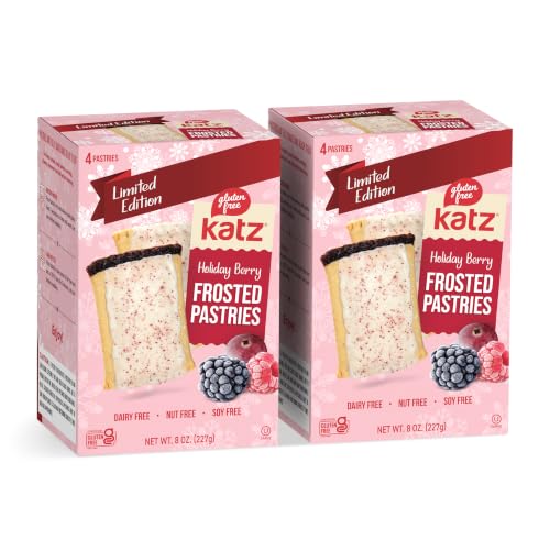 Katz Gluten Free Iced Berry Toaster Pastries, Limited Edition 8oz (2pk)