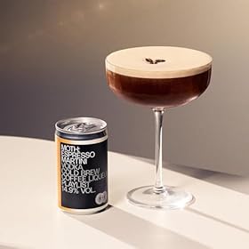 Buy MOTH Espresso Martini Ready-to-Drink Cans – Premium Vodka, Cold Brew & Coffee Liqueur, 14.9% ABV, Rich Chocolatey Flavor