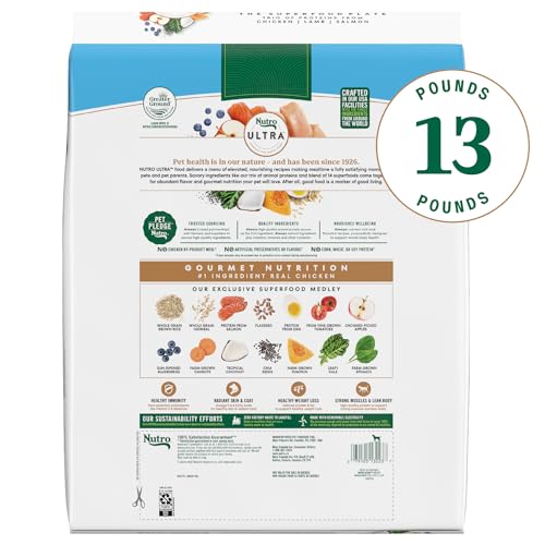 Image of Nutro Ultra Weight Management Dry Dog Food, Chicken, Lamb & Salmon, 13 lb