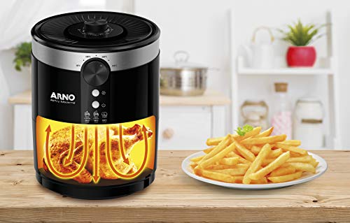 Fritadeira, Arno, Airfry Moderna Pfry, Preto, 220V