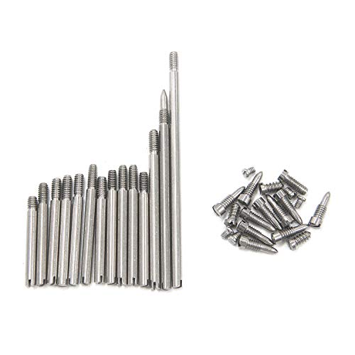 Geesatis 1 Set Clarinet Repair Parts Screws Metal Clarinet Repairing Maintenance Parts Screws (14 pcs Rollers + 20 pcs Screws)