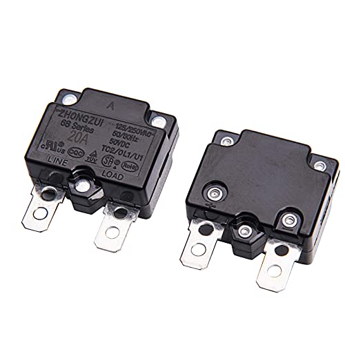 weelye 2Pcs 20A 125/250Vac 50Vdc Automatic Reset Relay Thermal Switch Circuit Breaker Current Overload Protector for Children Riding Electric Car Accessories image 5