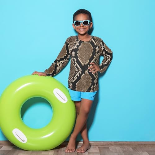 Image of Aflyko Boys' Rash Guard Shirts Xmas UPF 50+ Sun Protection Swim Shirt