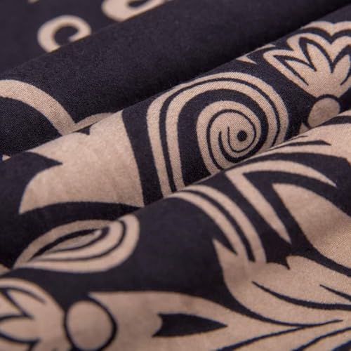 Image of Styleys Dining Table Cover Waterproof with for Kitchen Dining Table Cloth Dust and Oil Repellent (140x180, 1 Table Cover Only, Royal Black, CTSLMC165)