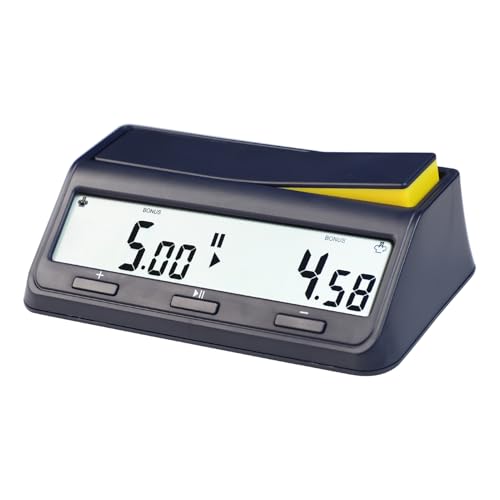 Leap Reloj de ajedrez Digital y Temporizador con Funciones de Cuenta Ascendente y descendente - Incluye Alarma de retardo Adicional y Seguimiento de Movimiento - Construcción de