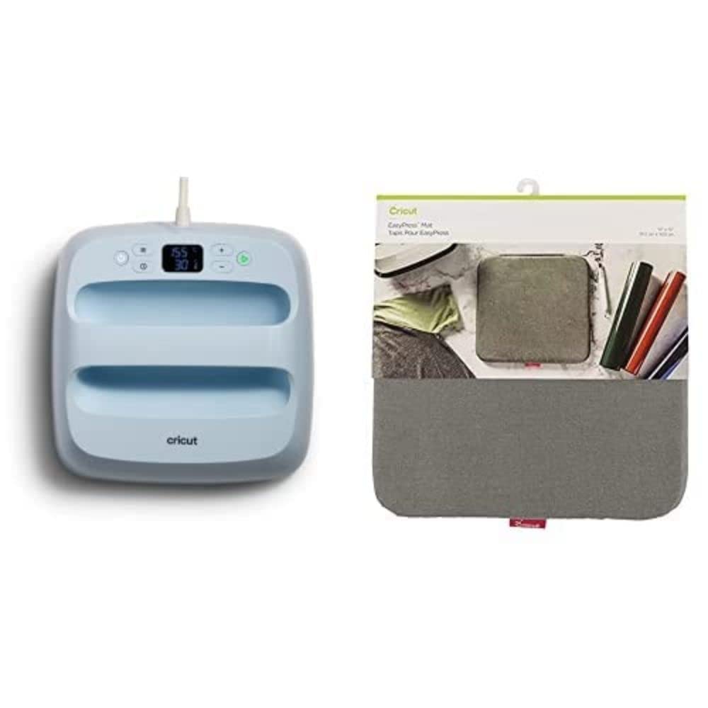 CricutEasyPress 3 (22.5cm x 22.5cm) + Cricut EasyPress Pressing Mat (30.5 cm x 30.5 cm) Bundle