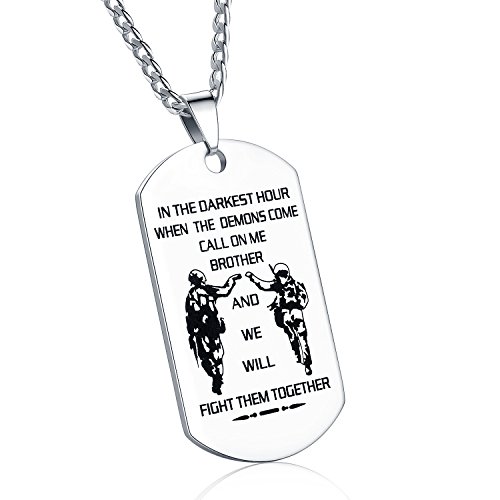CaleesLLC BFF Necklace Stainless Steel Dog Tags