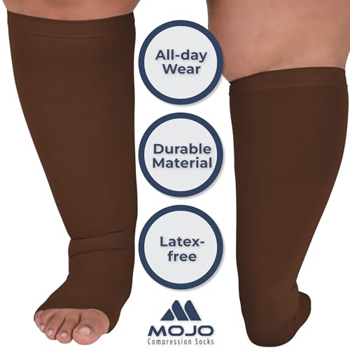 Image of Mojo Toeless Compression Socks for Women and Men 20-30 mmHg Open Toe - AB211
