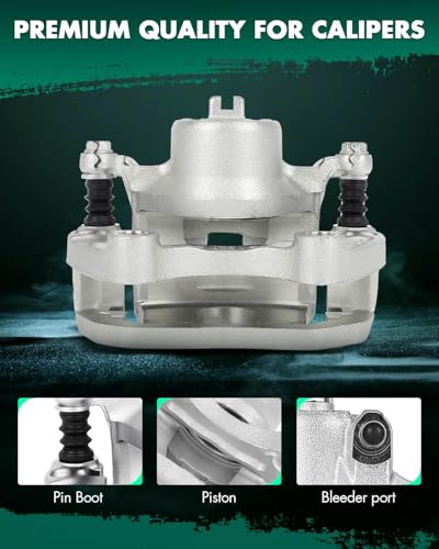 Image of SCITOO Front Left Brake Caliper With Bracket 19B2690 For Infiniti I35 2002-2004, For Nissan For Altima 2002-2006, For Nissan For Maxima 2002-2003
