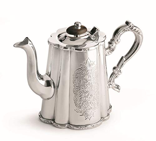 ROYAL QUEEN Cafetera en Sheffield con Grabado. cod.580056 cm 12h by Varotto & Co.