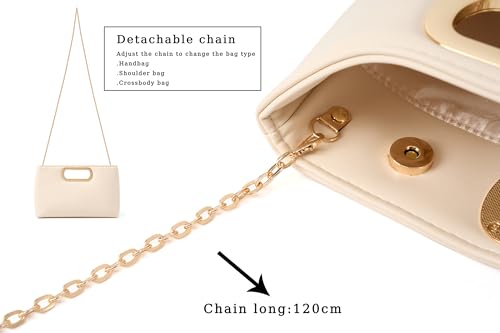 Image of Women's Woven Evening Bag Casual Leather Shoulder Handbag Fashion Clutch Purse
