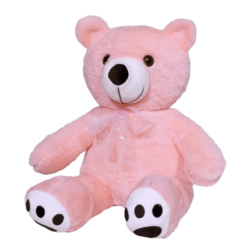Image of Soft Teddy Bear 20 Inch (50 cm) - Adorable Huggable Plush Toy for Kids, Girls & Couples | Stuffed Animal Gift for Birthday, Valentine's Day & Home Decor Pink Color