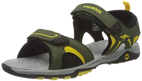 Preisvergleich Produktbild KangaROOS Unisex K-Mont Sandale, olive / sun yellow, 38 EU