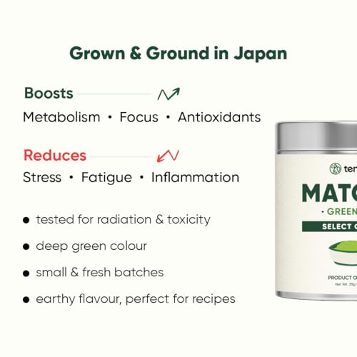 Image of Tencha Select Grade Matcha Green Tea Powder for Lattes 25g | Select Grade Matcha | Ideal for Lattes and Smoothies | Fine Powder Texture | Easy Mixing | Japanese Tea Origin