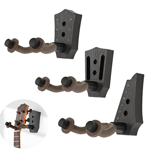 MuzcYM Support mural pour guitare en forme de tête de guitare classique en ABS Base imitation ébène - Les Beatles, Paul McCartney, John Lennon, RIngo Starr, George Harrison MuzcYM Support mural pour guitare en forme de tête de guitare classique en ABS Base imitation ébène