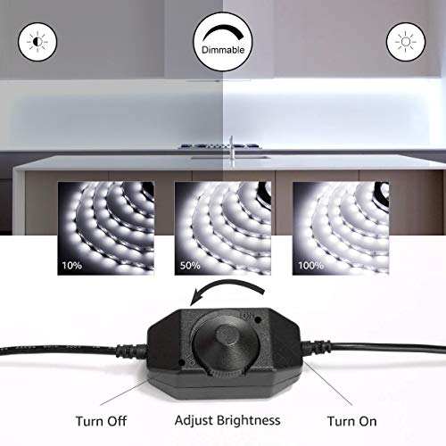 Lepro Led Strip Light, 32.8Ft Dimmable Vanity Lights, 6000K Super Bright Led Tape Lights, 420 Leds Smd 2835, Strong 3M Adhesive, Suitable For Home, Kitchen, Under Cabinet, Bedroom, Daylight White #TOP1