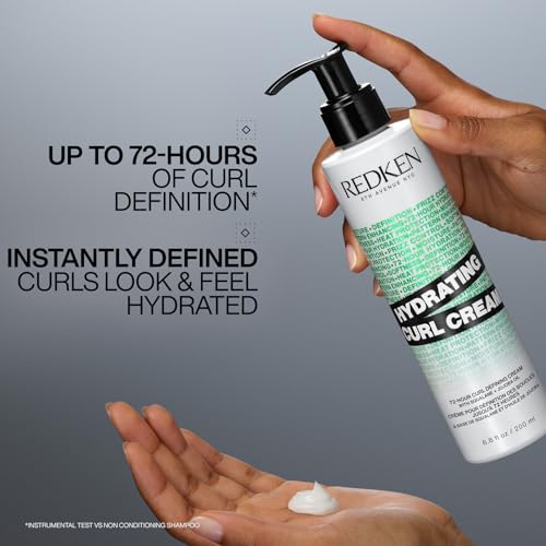 REDKEN Hydrating Curl Cream for Curly & Coily Hair, Up To 72-Hour Curl Defining Cream, Enhance Curl Pattern, With Squalane and Jojoba Oil, 250ml - Image 2
